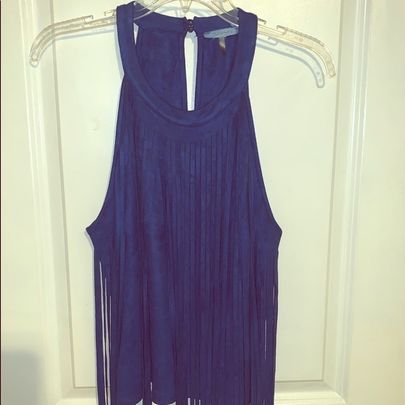 Boutique fringe tank top. - Picture 1 of 3